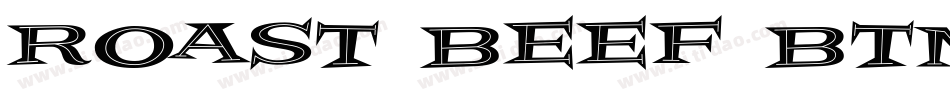 Roast Beef BTN Inline字体转换